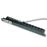 Middle Atlantic UNI-1-C Universal Connector Panel with Strain Relief Shelf for Cables